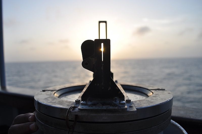 Tramonto sullOceno Indiano da Nave Zeffiro