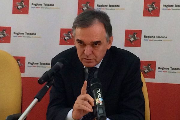 il governatore della Toscana Enrico Rossi