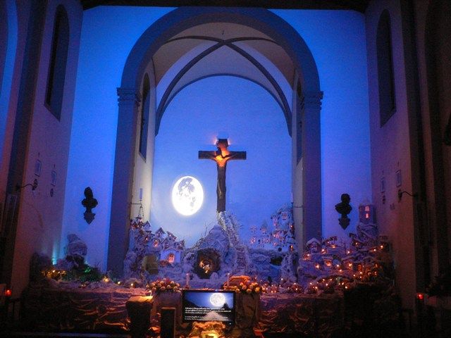 Il grande presepe di Lecore realizzato con le scatole