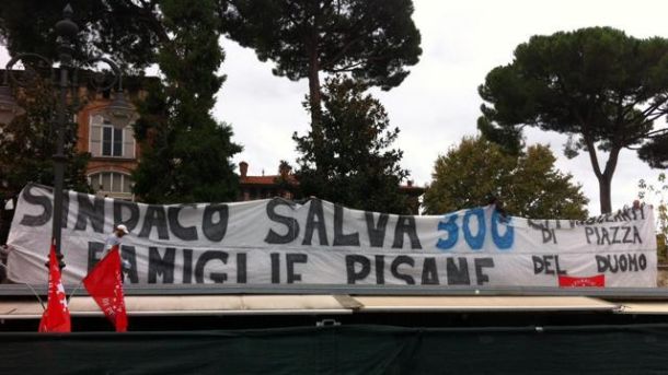 L'amara protesta dei proprietari delle bancarelle di Pisa