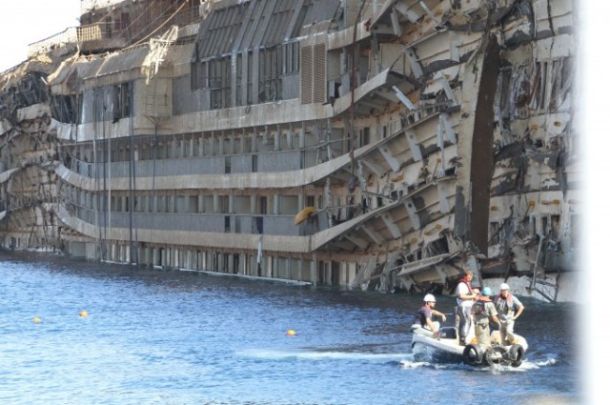 Le ricerche dei dispersi della Concordia