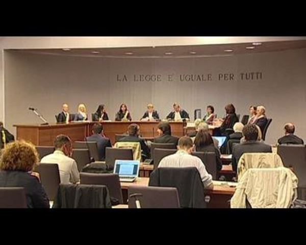 L'aula del processo d'appello a Firenze per l'omicidio di Meredith Kercher