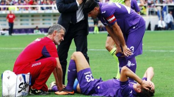 L'infortunio di Mario Gomez con il Cagliari a settembre