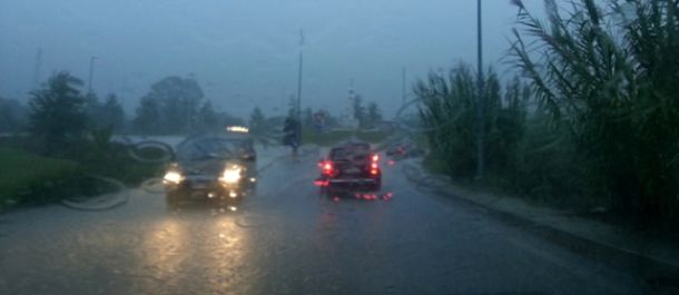 Pioggia torrenziale in provincia di Lucca