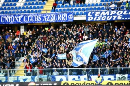 Oggi la tifoseria dell'Empoli ha sostenuto la squadra
