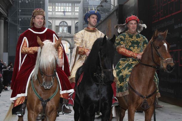 corteo dei Re Magi in centro. Foto Marco Mori/New Press Photo