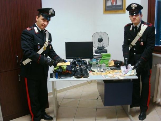 La refurtiva recuperata dai carabinieri di San Miniato