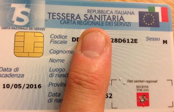 Tessera sanitaria 600x400