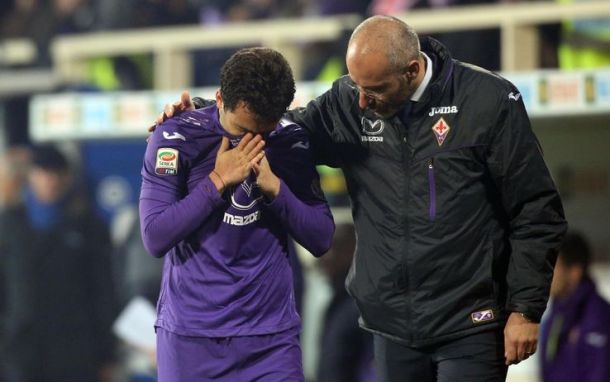 Rossi dopo l'infortunio