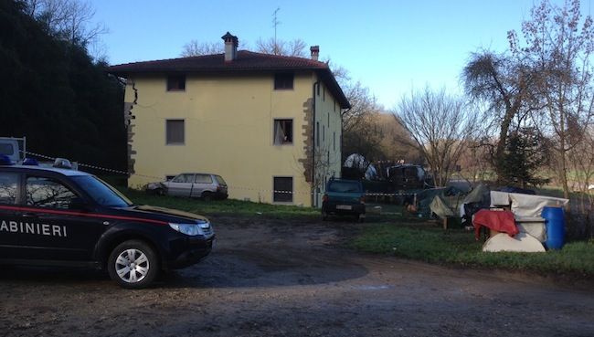 La palazzina dell'esplosione a Vicchio di Mugello