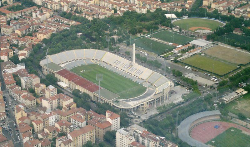 Lo stadio Artemio Franchi di Firenze