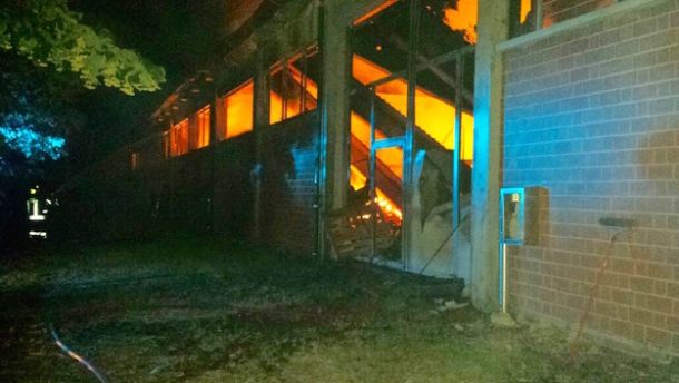 L'Incendio ha distrutto la Standhall di Stabbia