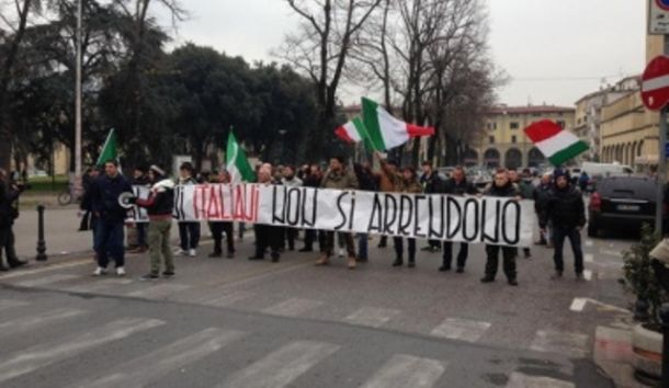 La protesta dei Forconi a Prato