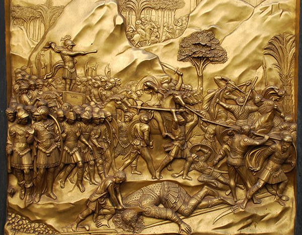 Porta del Paradiso, particolare di una formella