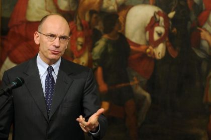 Vertice fra Enrico Letta e il sindaco Renzi a Palazzo Chigi