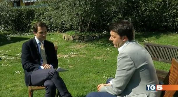 Matteo Berti intervista Matteo Renzi per il Tg5