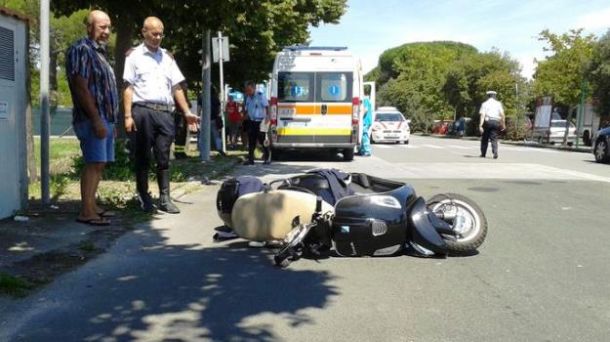 Lo scooter di Aurora Francesconi