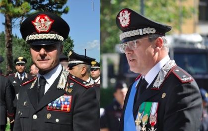 I generali Emanuele Saltalamacchia e Alberto Mosca