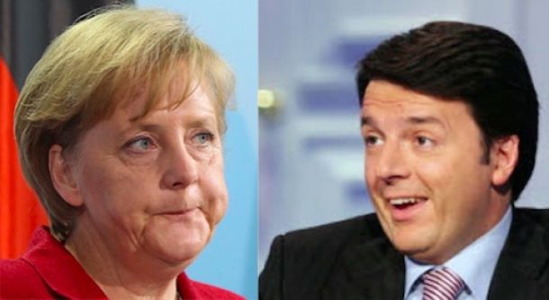 Angela Merkel e Matteo Renzi
