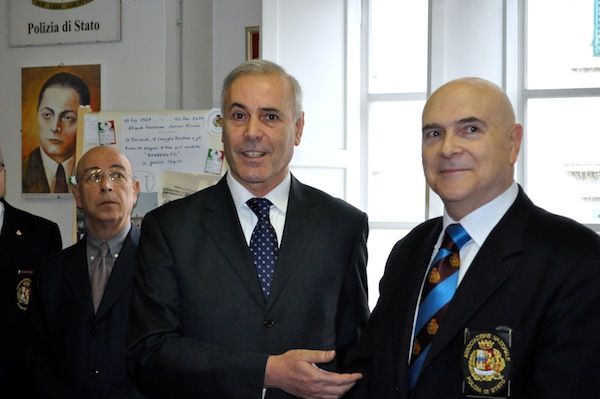 Il questore Raffaele Micillo (a sin:) e il presidente Sergio Tinti