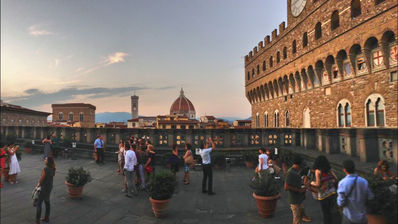 Aperitivo ad arte anche nella terrazza degli Uffizi