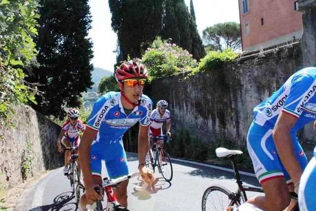 Gli azzurri in prova sul percorso iridato