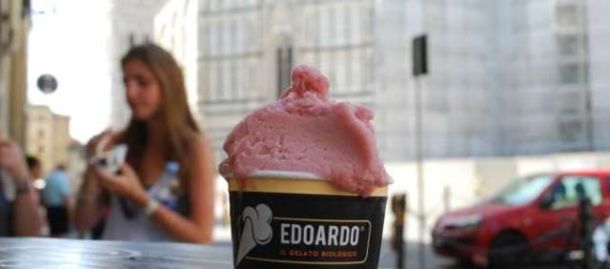 Il sorbetto al vino Chianti