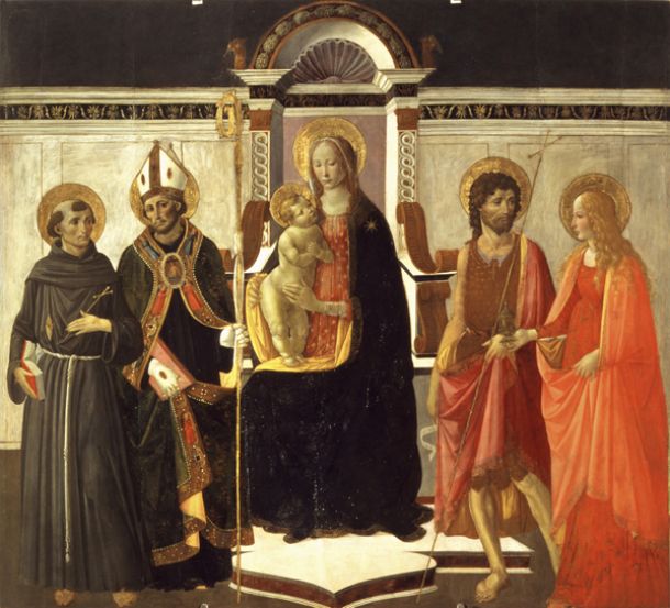 Gherardo di Giovanni, Sacra conversazione, tempera su tavola, cm 194 x 177