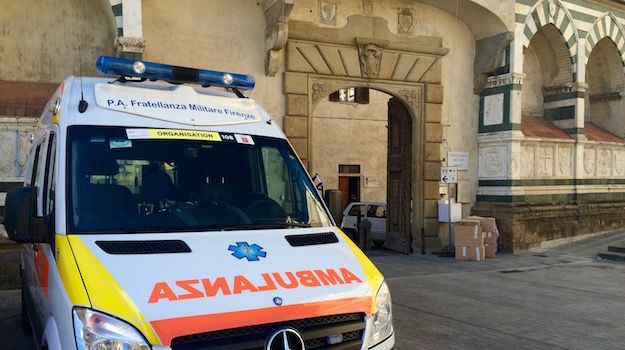 L'ingresso della Fratellanza Militare in piazza Santa maria Novella
