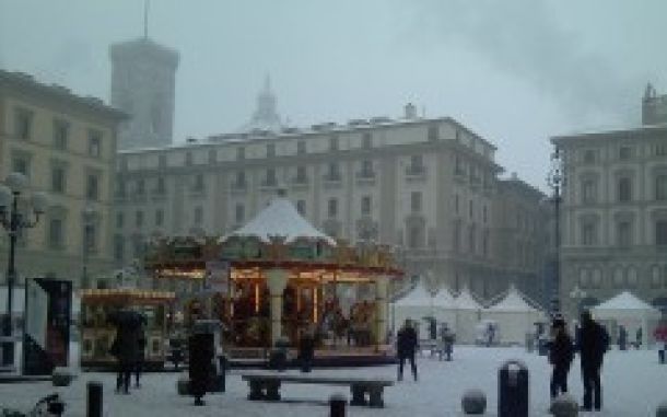 Firenze sempre imbiancata negli ultimi inverni. Quest'anno ancora non è successo. Domani potrebbe accadere
