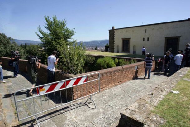 I bastioni al Forte Belvedere luogo dell'incidente