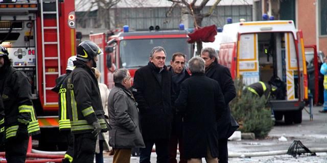 Il Governatore Rossi sul luogo della tragedia della fabbrica di Prato