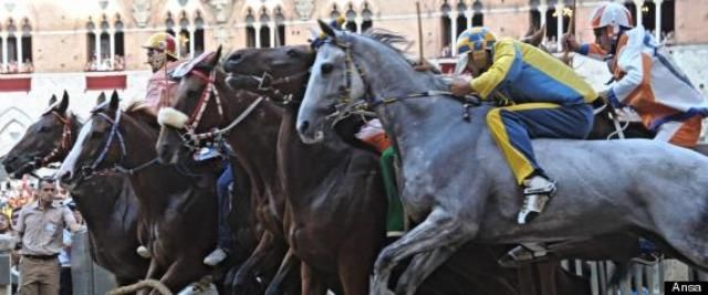 Il Palio di Siena, un momento della carriera