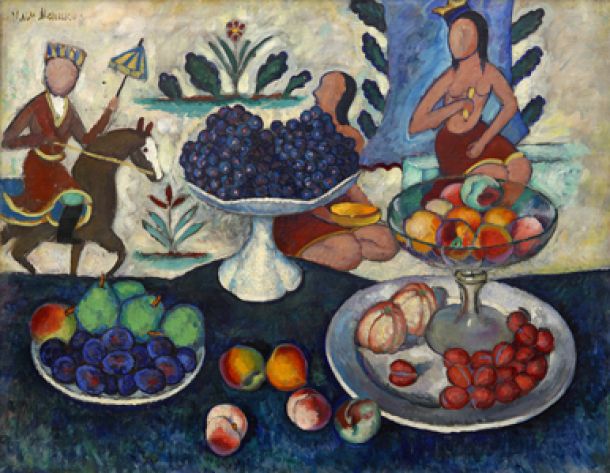 In foto, Natura morta, di Il' ja Maskov, 1912-1013.