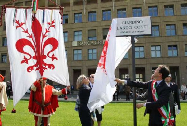 Il giardino intitolato a Lando Conti
