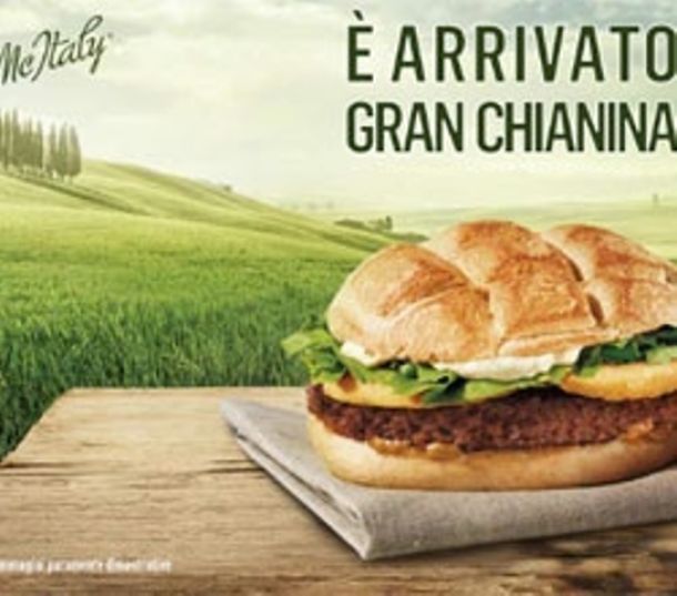 La pubblicità contestata dal comune di San Quirico d'Orcia