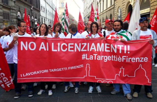 Contratto di solidarietà per i lavoratori Targetti