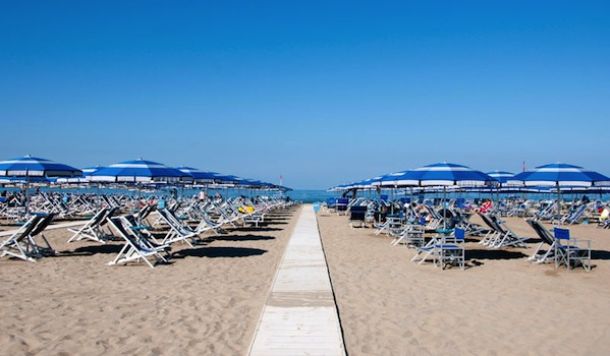 La spiaggia di Viareggio