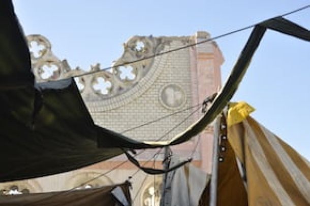 I resti della cattedrale di Haiti dopo il terremoto del 2010