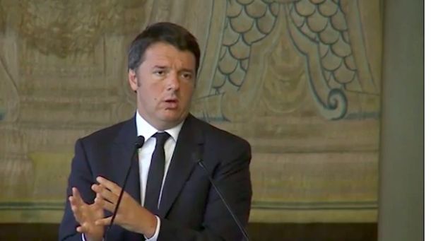 Matteo Renzi al vertice Italia Malta