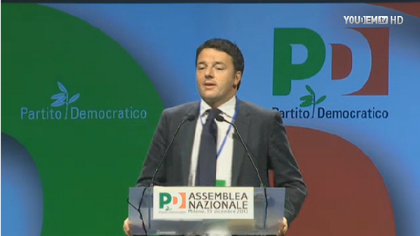 Matteo Renzi incoronato segretario Pd all'assemblea nazionale del partito