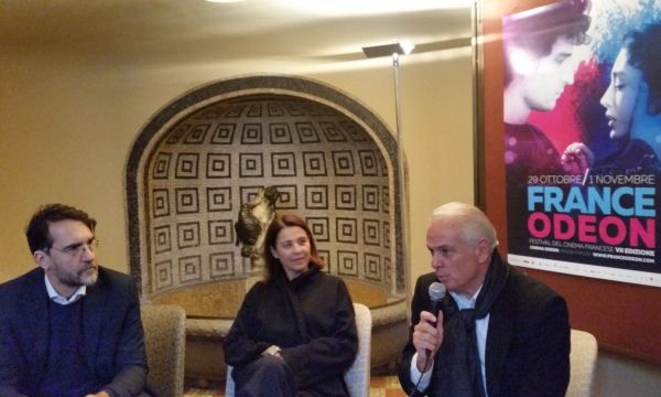All presentazione di France Odeon 2015, da sinistra F.R. Martinotti, S.Ippoliti e R.Zucconi