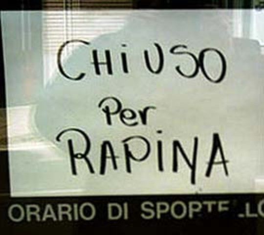 Colpo in banca a Firenze