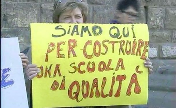 La protesta dei presidi fiorentini, lunedì pomeriggio davanti a Palazzo Vecchio
