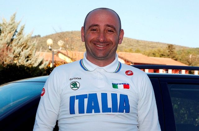Il ct della Nazionale di ciclismo Paolo Bettini alla vigilia della cronometro mondiale