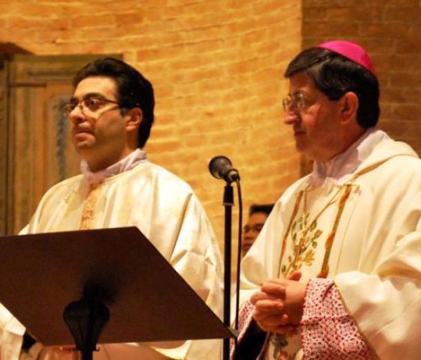 Il cardinal Betori ed il suo segretario don Paolo Brogi