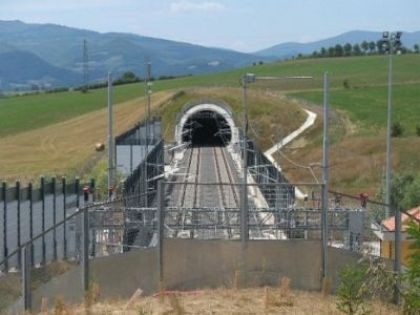 Un tunnel ferroviario Tav nel Mugello