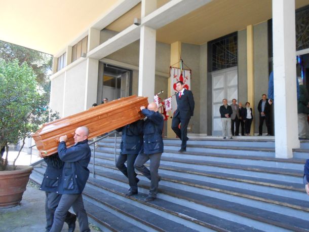 I funerali di Marcello Giannini alla Chiesa dei Santi Fiorentini