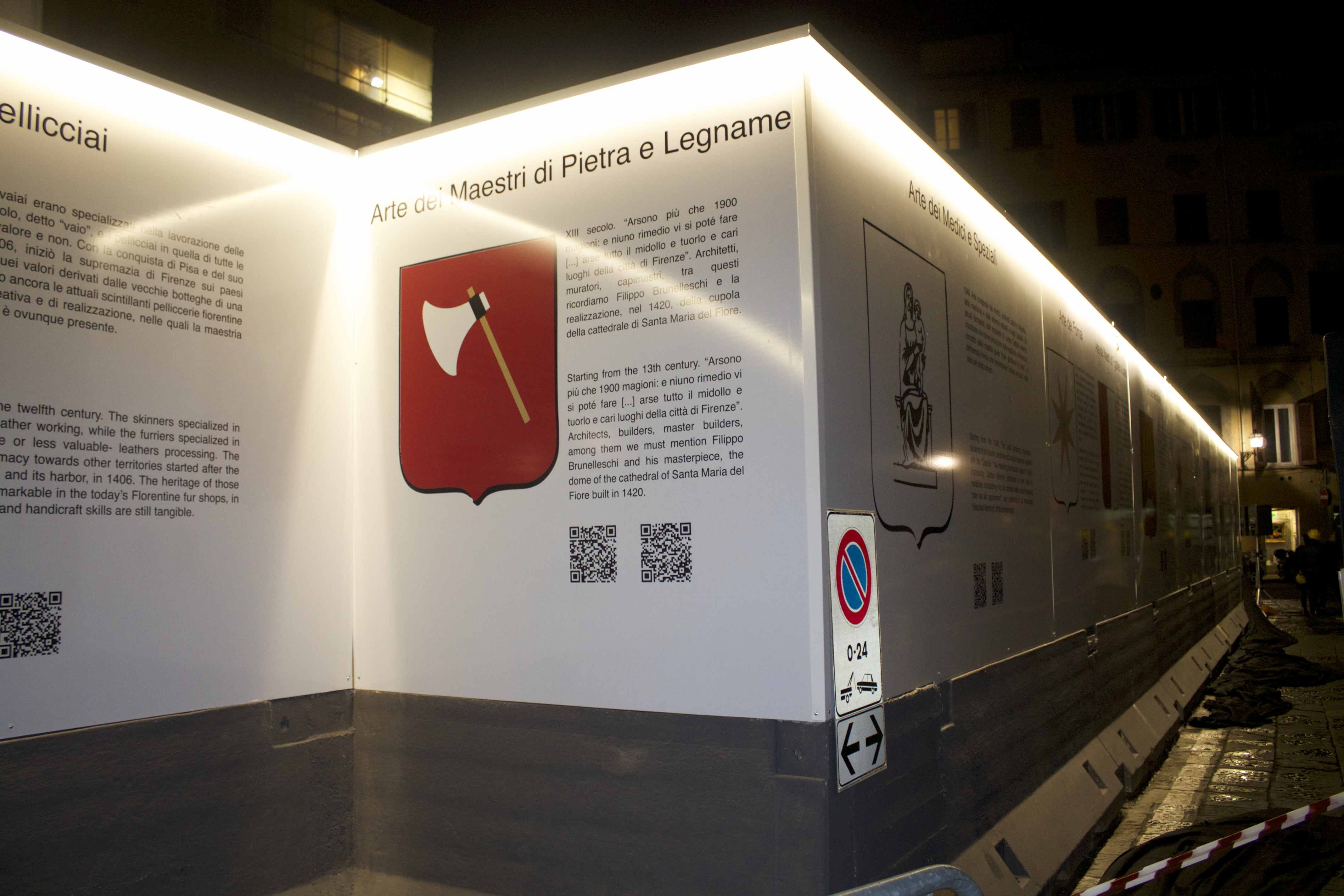 Il cantiere interattivo di piazza Mentana (Foto Wecantiere)