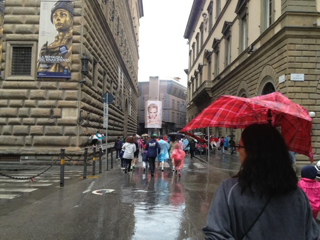Guarda Firenze bagnata (Foto Cristina Giachi via Twitter)